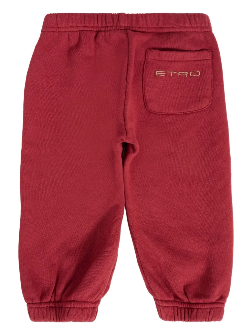 Спортивные брюки с вышитым логотипом ETRO KIDS, красный — фото 2