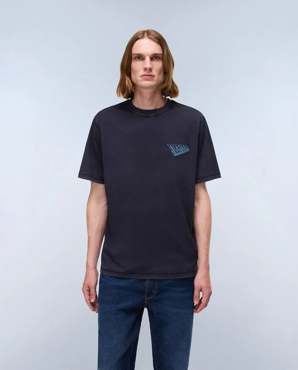 

Мужская футболка с коротким рукавом Napapijri, темно-синий