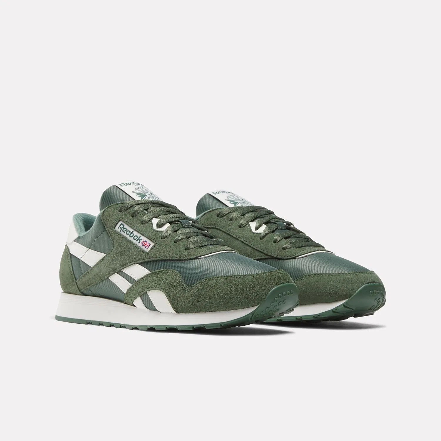 Мужские классические нейлоновые кроссовки Reebok, Escape Green Escape Green Chalk — фото 2