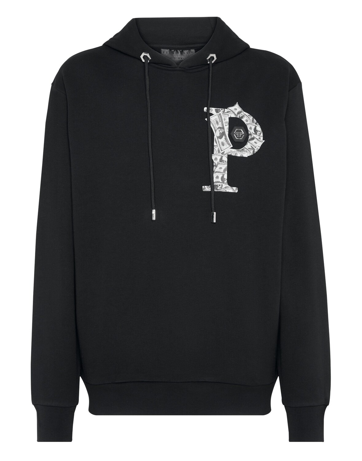 

Толстовка с капюшоном Деньги Philipp Plein, черный
