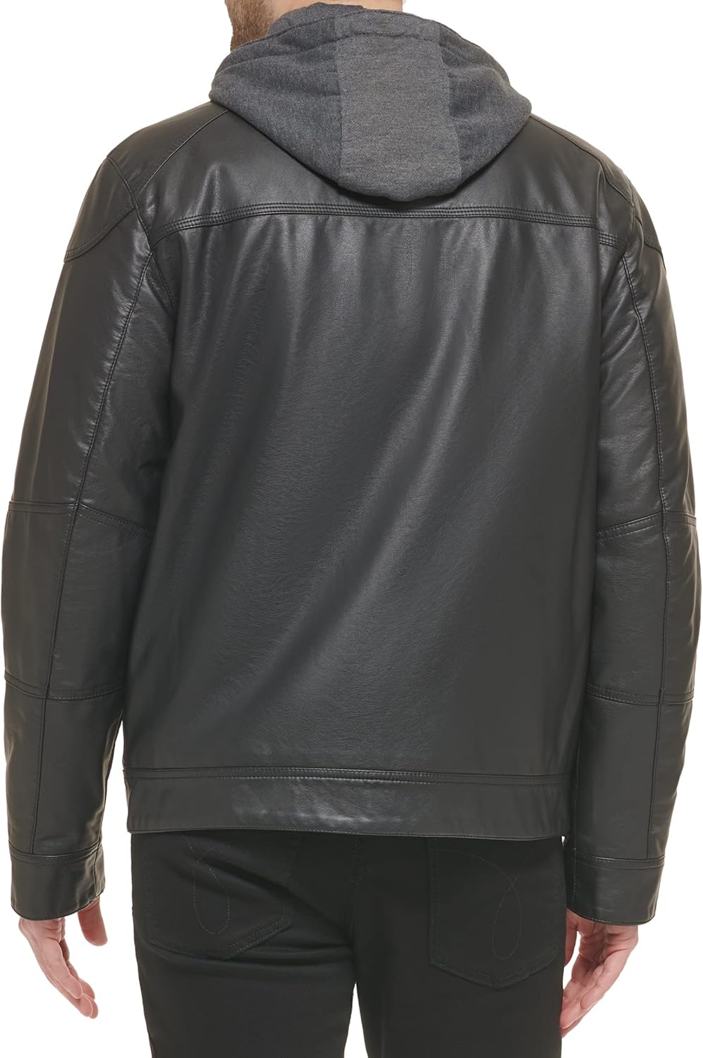 Мужская мотоциклетная куртка Calvin Klein со съемной толстовкой, Moto Black — фото 3