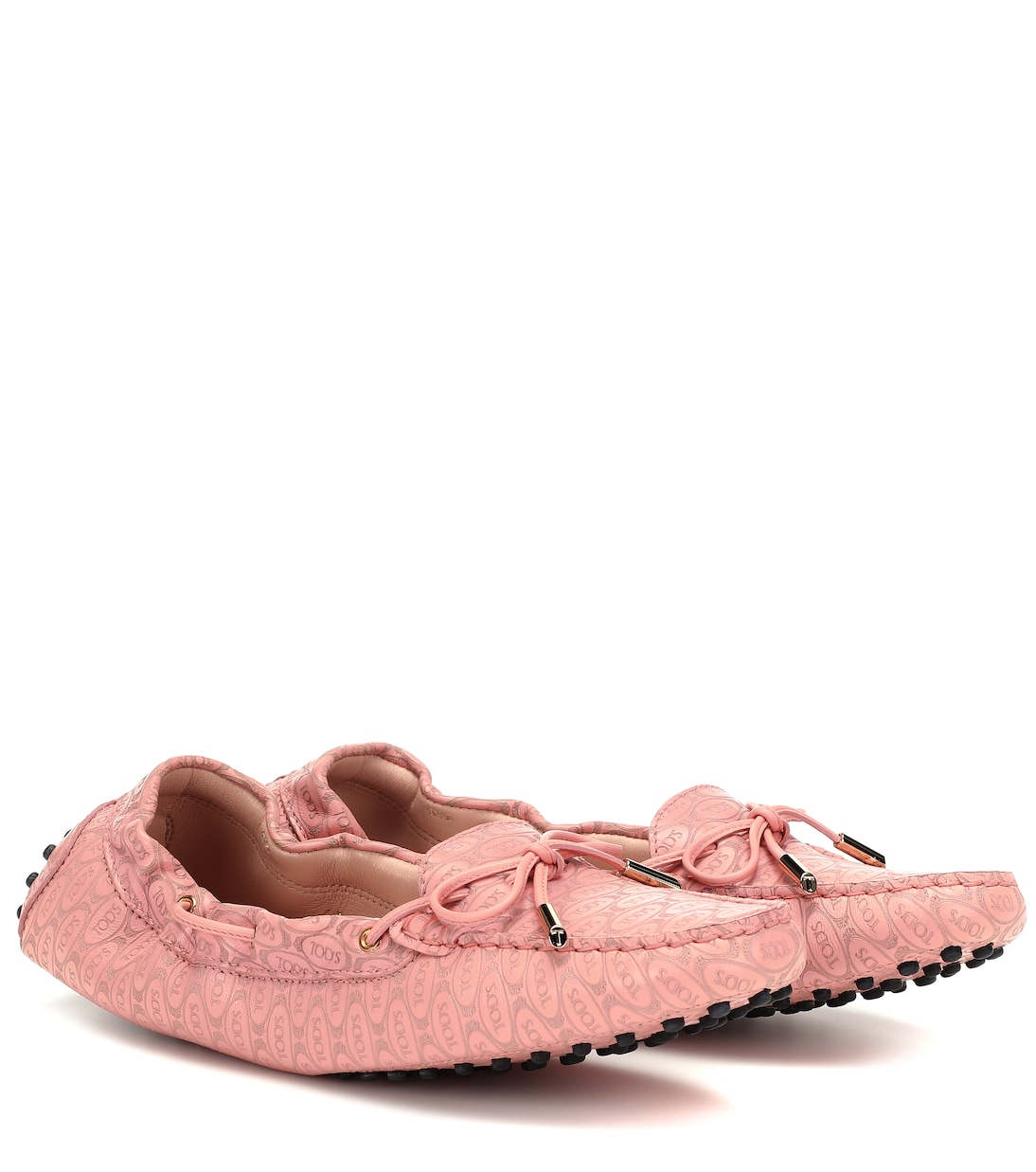 Кожаные мокасины Gommino Tod's, Rosa Soiree