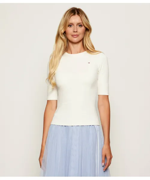 

Блуза Slim fit Tommy Hilfiger, бежевый