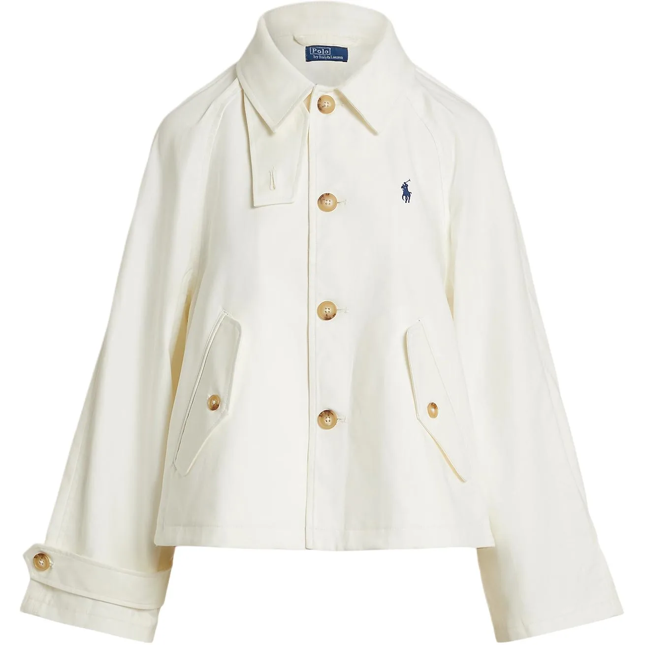 Куртка с вышитым логотипом Polo Ralph Lauren, Cream White