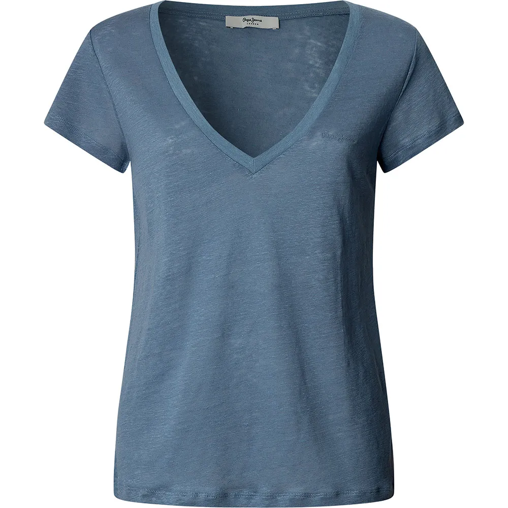 

Футболка Pepe Jeans Megan short sleeve v neck, синий