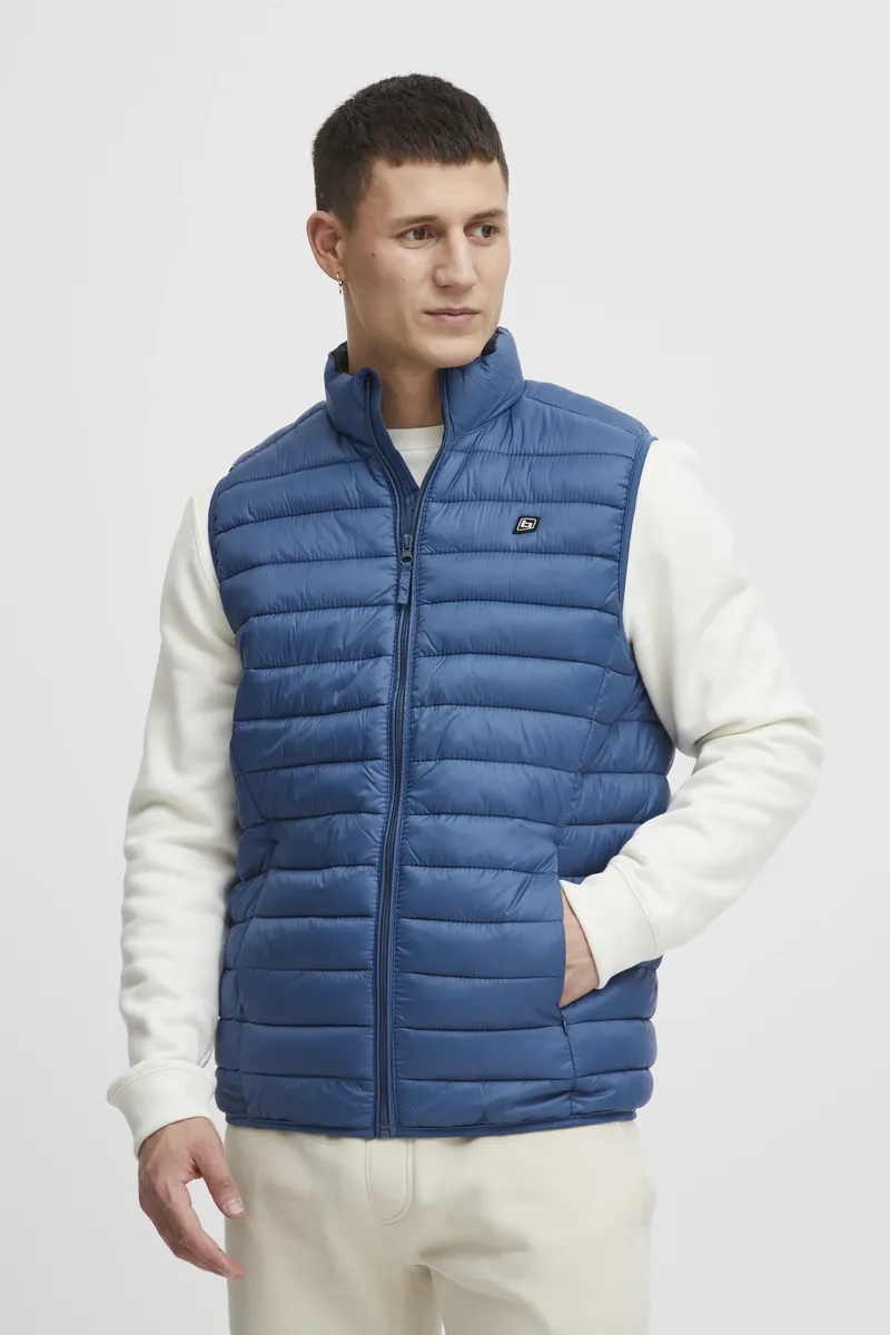 

Стеганый жилет из смесовой ткани "Vest Bhromsey" Blend, синий