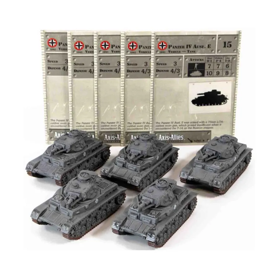 

Panzer IV Ausf. Е (У) x5, Axis & Allies - Collectible Miniatures Game - Eastern Front 1941-1945 Singles