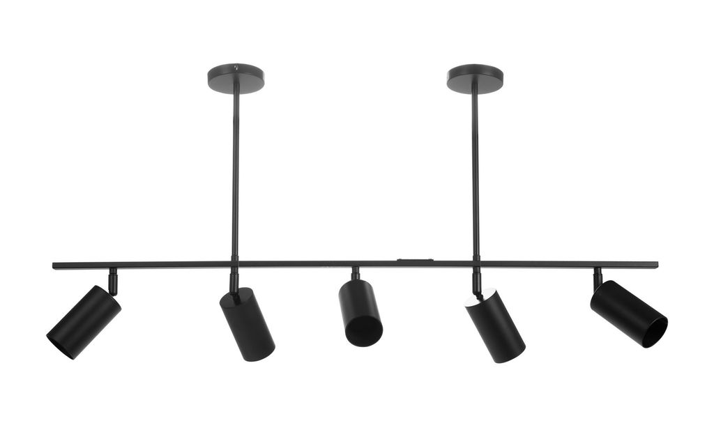 

Подвесной светильник Toollight App611-5C Loft Metal, черный, 5 источников света Gu10, 100X72Cm Toolight