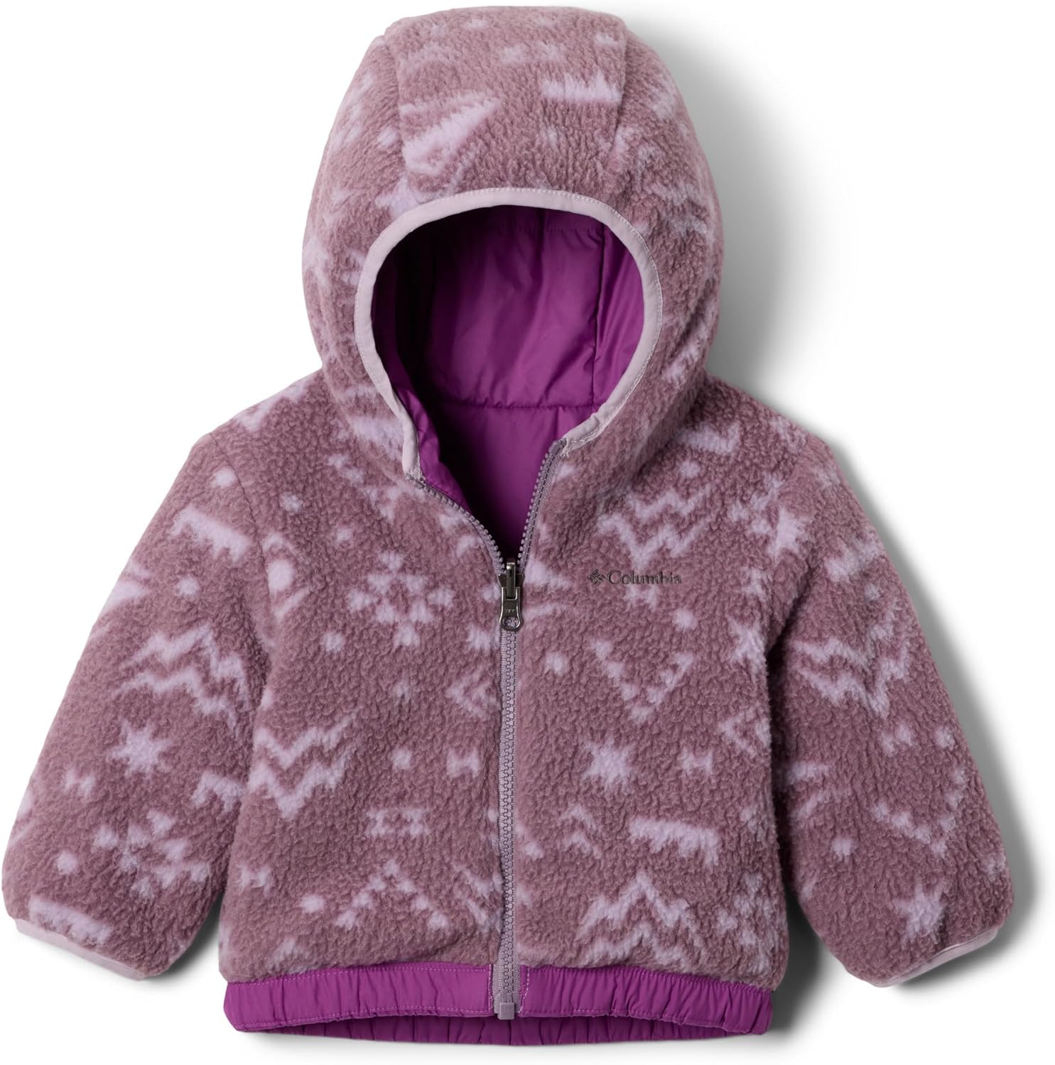 Куртка Columbia Youth Double Trouble III, Razzle/Shale Purple Peaked Tonal, 0/3 — фото 3