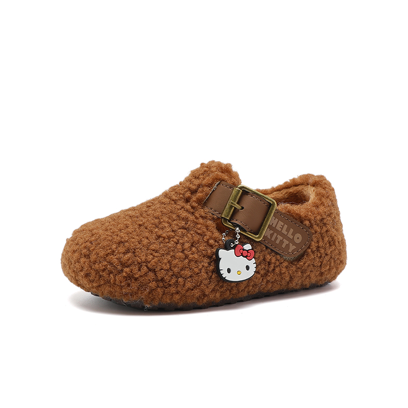 Hello Kitty Детские хлопковые туфли для детей 3-7 лет Sanrio, camel — фото 4