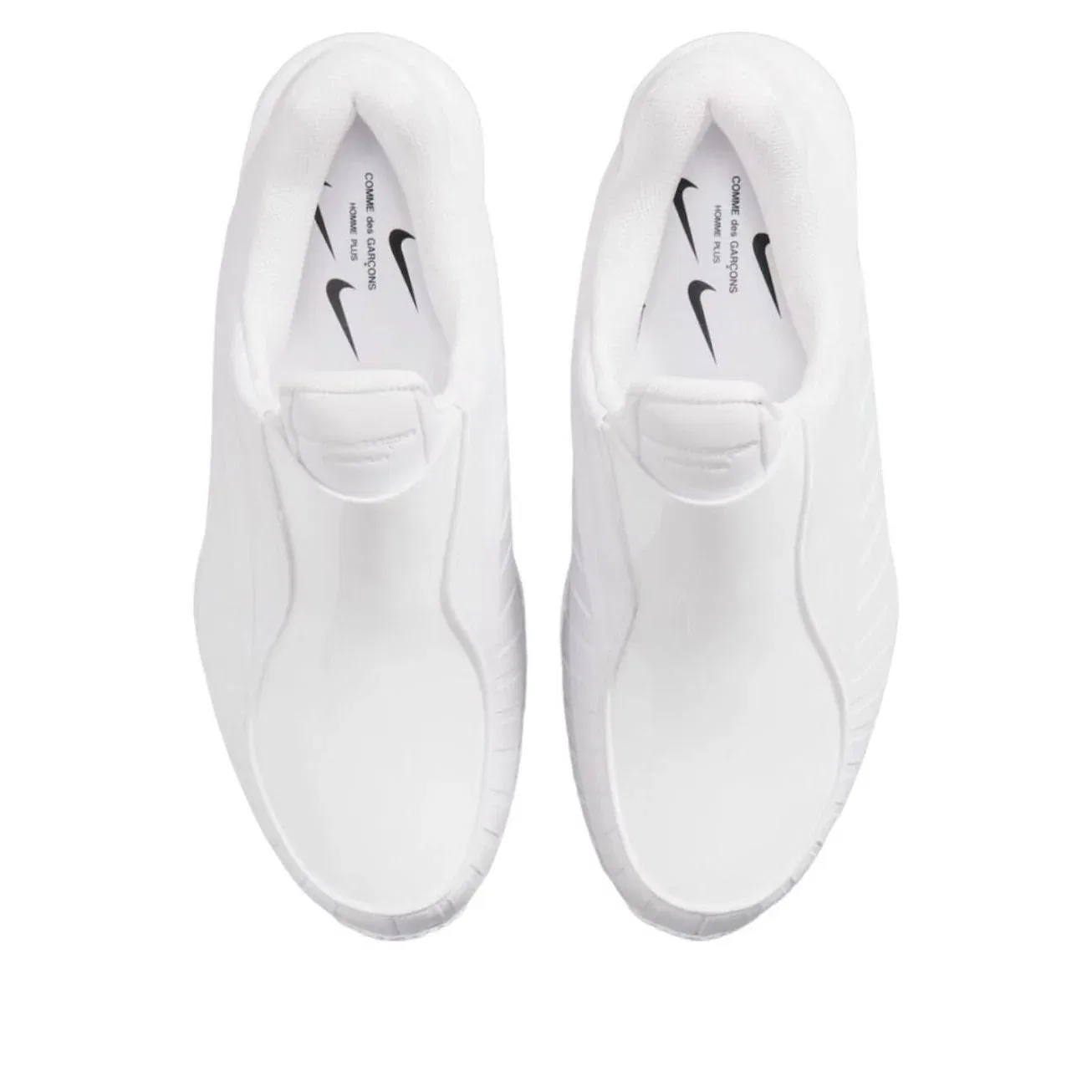 Кроссовки Nike x COMME des GARCONS HOMME PLUS Air Max Dolce 'Triple White' IQ5171-100, белый — фото 3