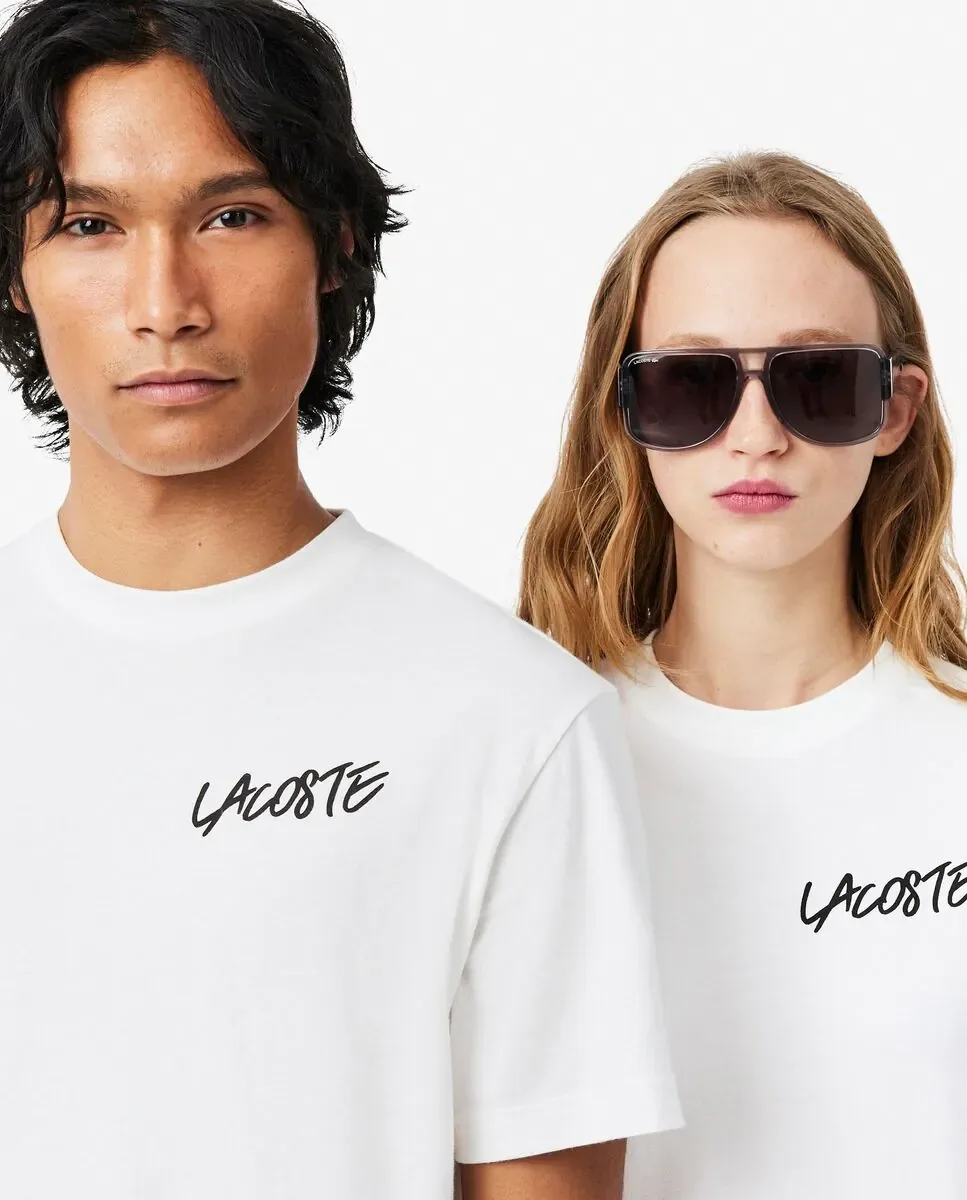 Мужская футболка с коротким рукавом Lacoste, белый — фото 3