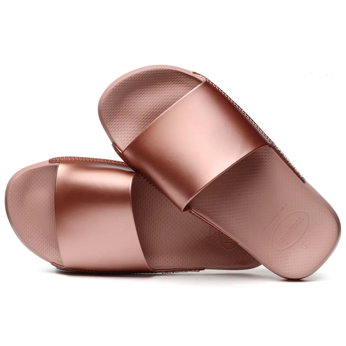 Шлепанцы унисекс Классические шлепанцы Havaianas с металлическим отливом, цвет Rosa — фото 4