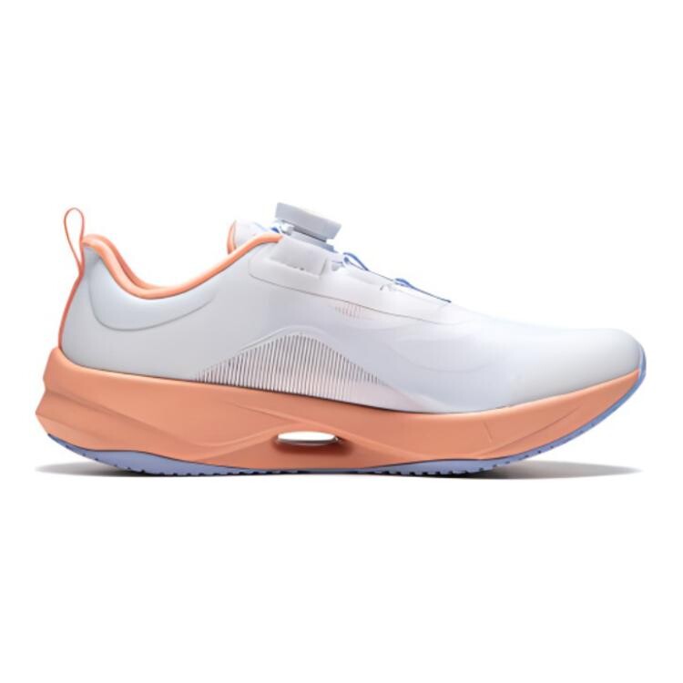 Суперлегкие 21 детские кроссовки GS Low-top Standard белые/персиковые пудровые Lining Young, белый — фото 2