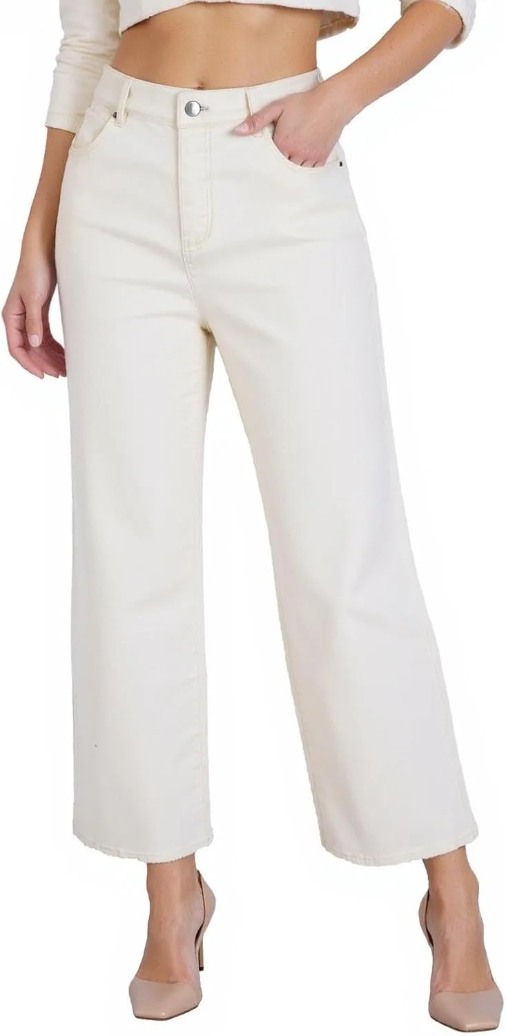 

Женские широкие джинсы с высокой талией Casual Stretch Baggy Loose с карманами GENUWII