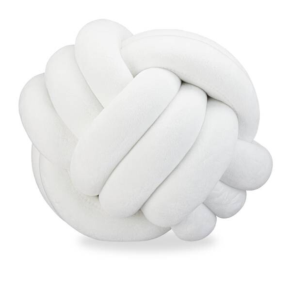 

Узелковая подушка Relaxdays, 25x25x25 см, белый