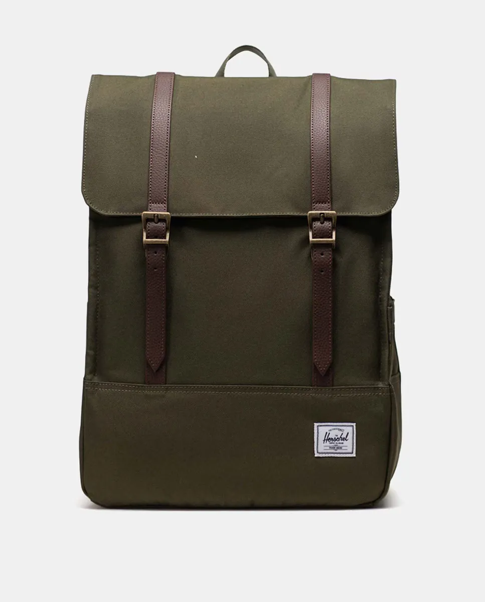 

Зеленый рюкзак Herschel Supply Survey, темно-зеленый
