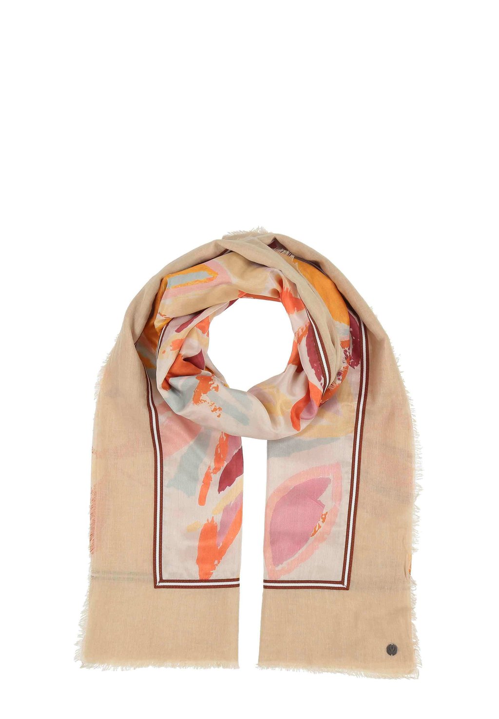 

Шарф PATCHWORK FLORAL STOLA FRAAS, белый