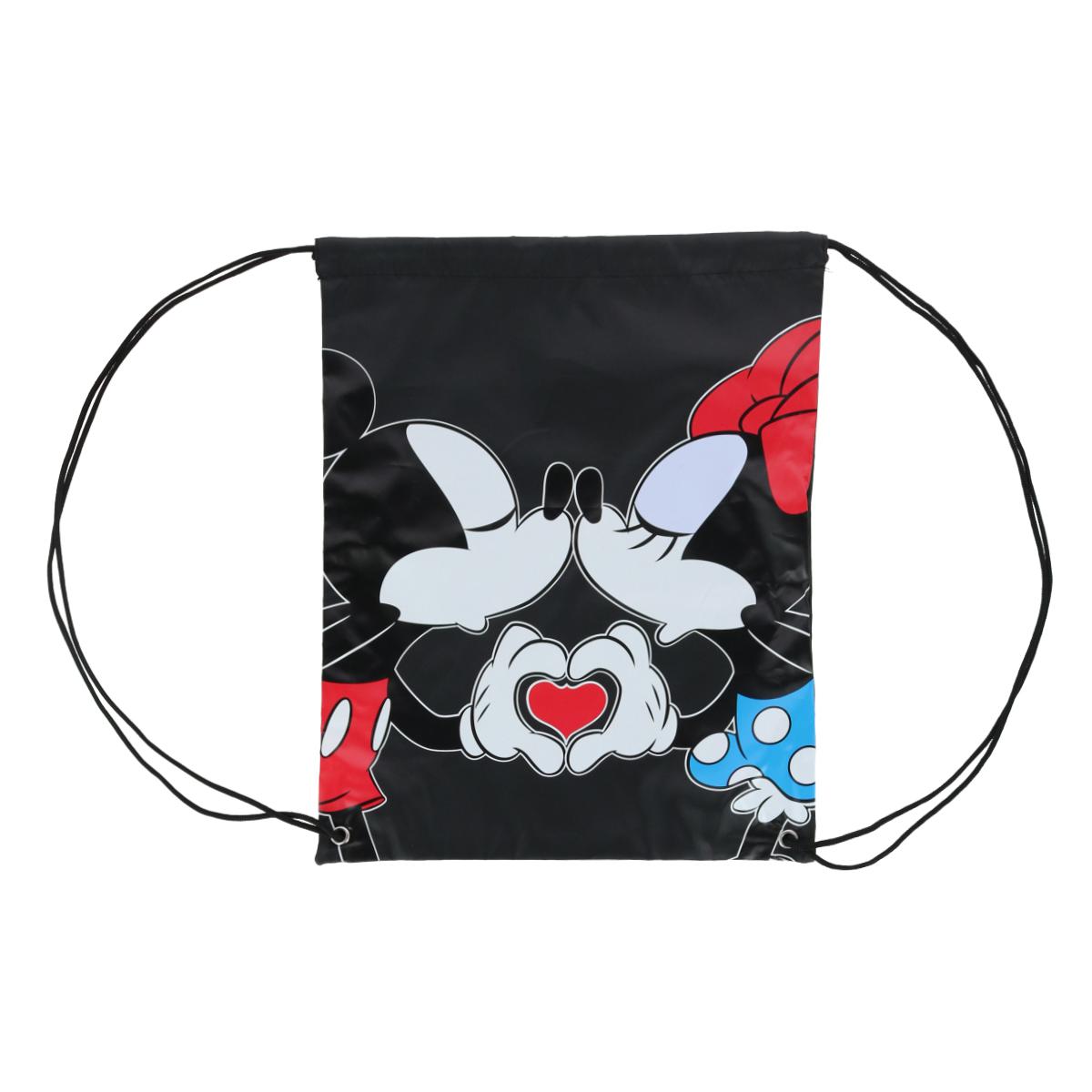 

Рюкзак-сумка Disney Mickey Minnie Couple Kiss Drawstring Jerry Leigh, черный