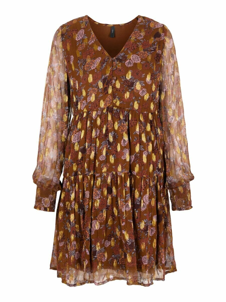 

Платье рубашка YAS Shirt Dress, коричневый