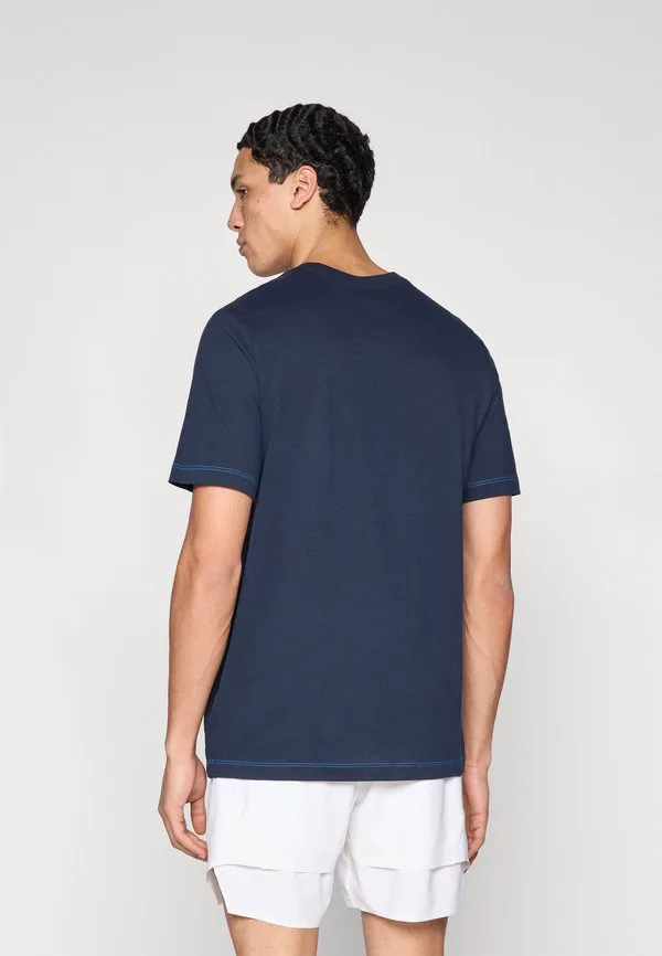 Футболка nikecourt, открытая спортивная футболка Nike Performance, Dark Obsidian/Photo Blue — фото 3