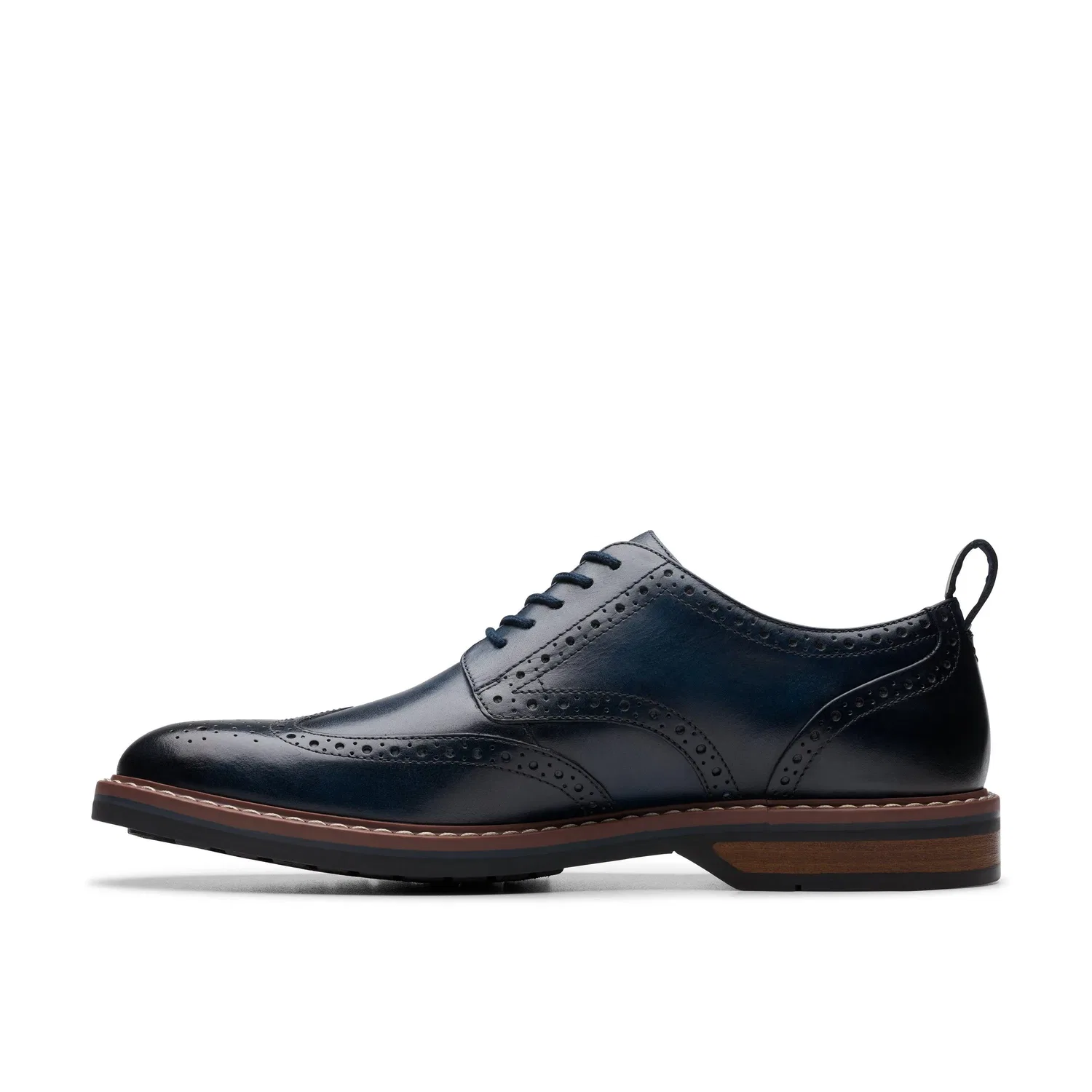 Броги Clarks Aldwin Limit из натуральной кожи, синий — фото 2