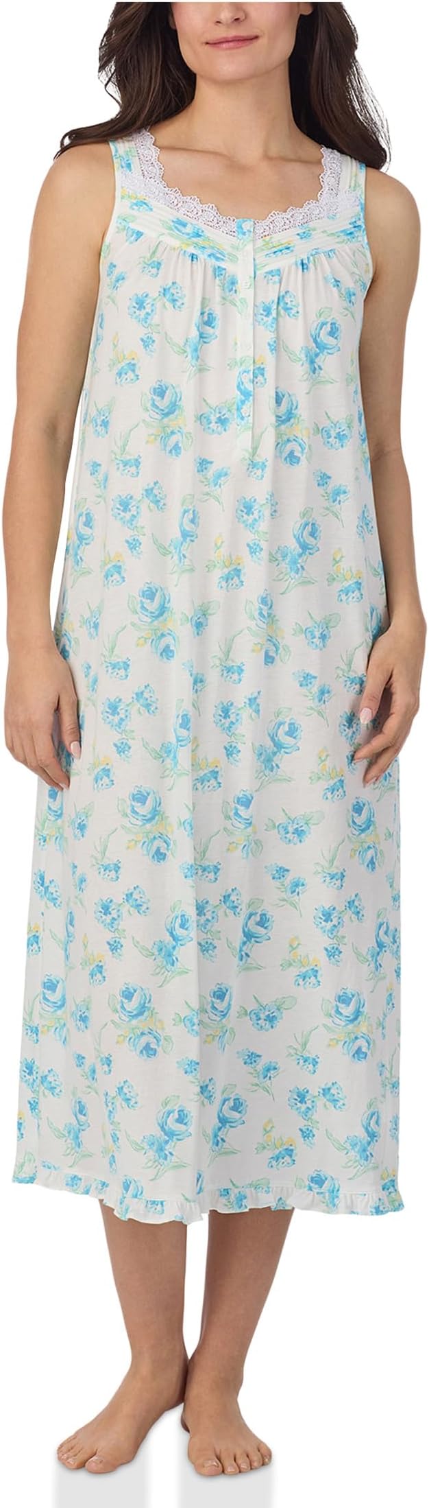 

Ночная рубашка Eileen West Ballet Sleeveless Nightgown, цвет White Ground Floral