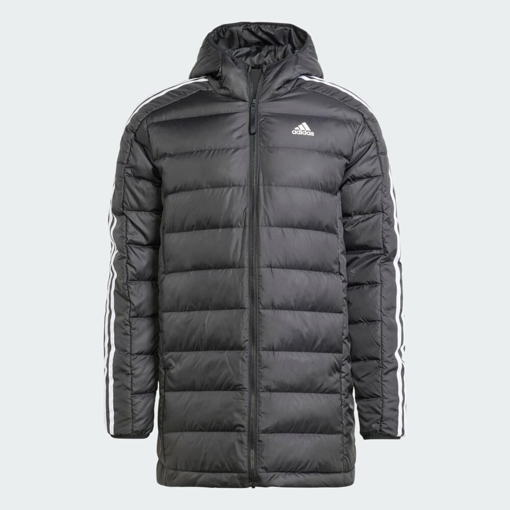 

Куртка Adidas Essentials 3-Stripes Light Down Hooded Jacket, черный