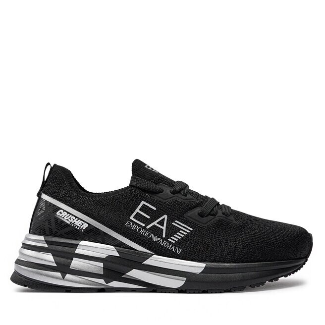 

Кроссовки EA7 Emporio Armani XSX112 XOT76 M826 Triple Black+Silver, черный