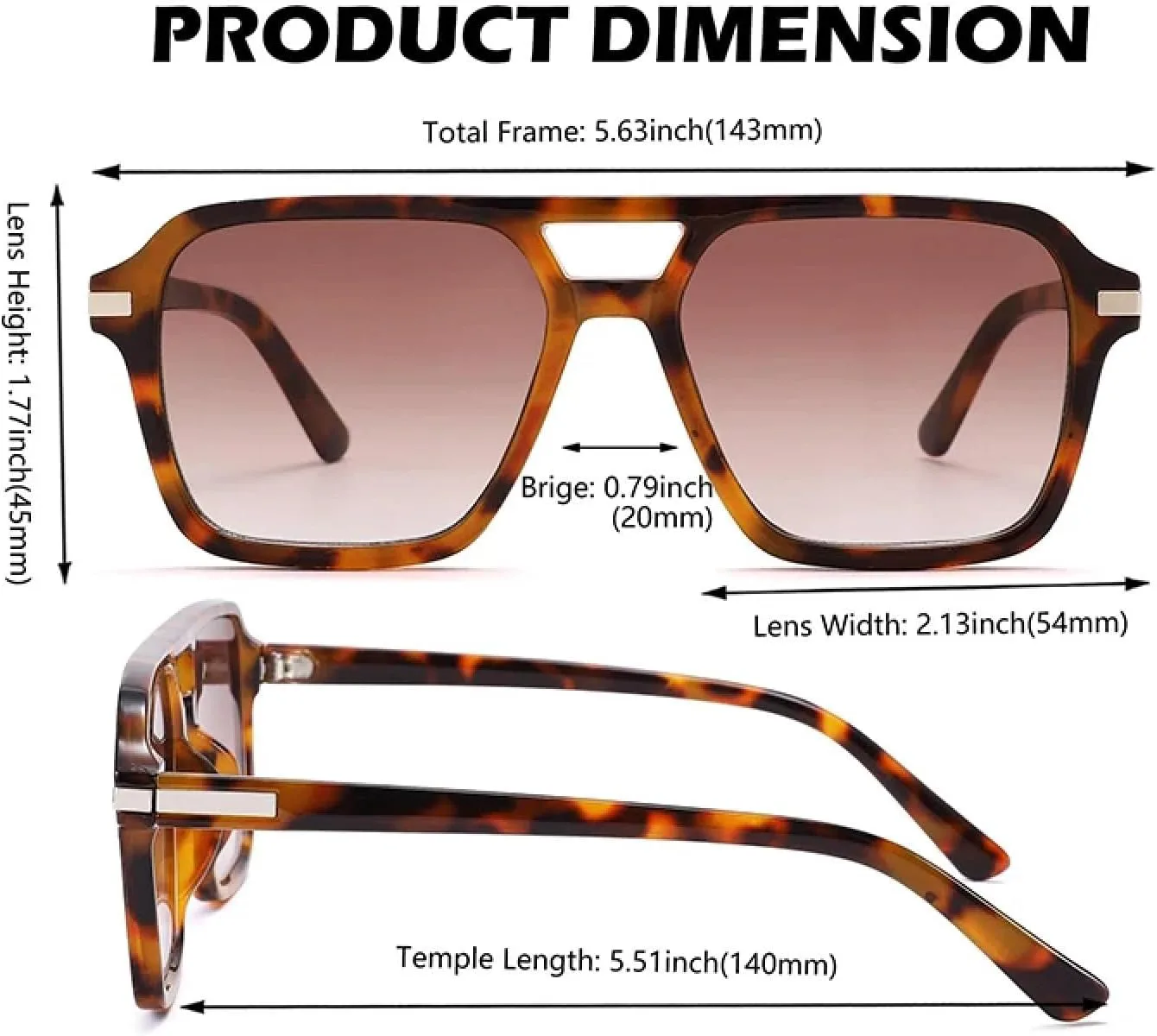 

Солнцезащитные очки с защитой от УФ-излучения UV400 | Двойная перемычка | Для женщин и мужчин | Для занятий спортом на открытом воздухе и вождения DSVIGF, 06