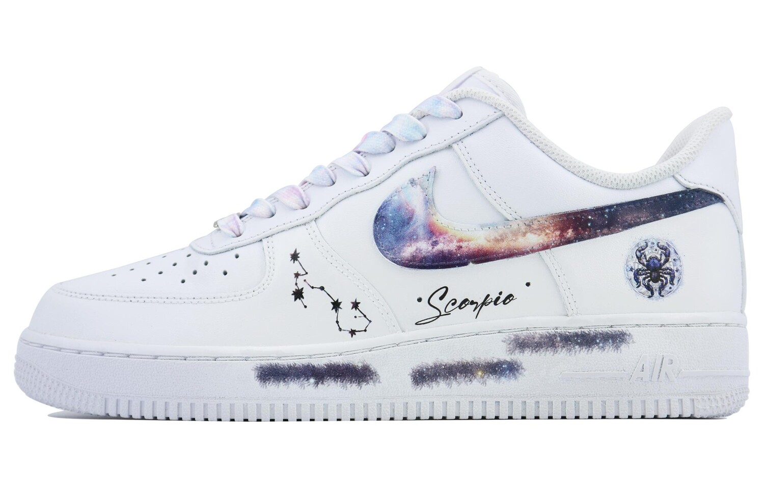 

Кроссовки Nike Air Force 1 Skateboarding Shoes Women's Low-top Purple, белый