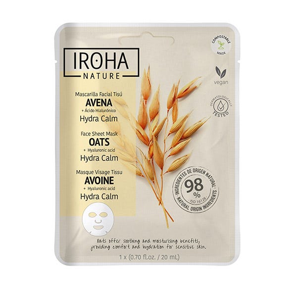 

Успокаивающая увлажняющая маска для лица IROHA NATURE Avena
