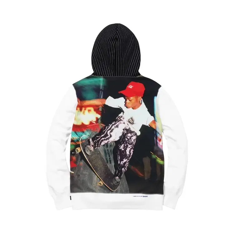 Худи Supreme × Comme des Garçons, белый — фото 2