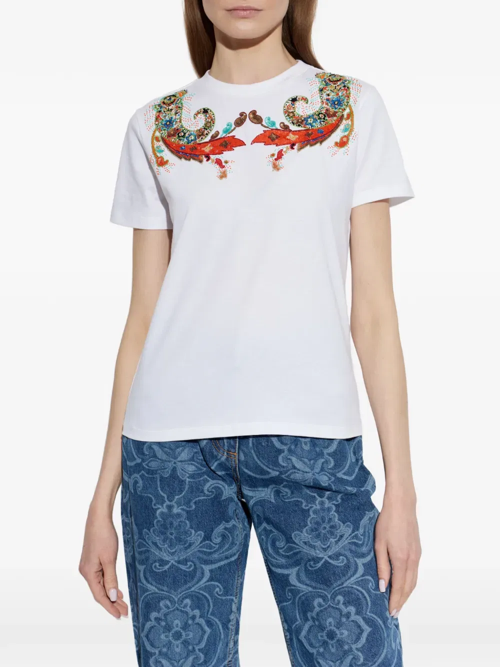 Футболка с узором «пейсли» Etro, белый — фото 3