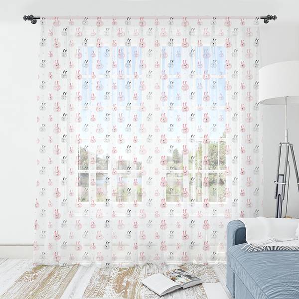 

Штора Abakuhaus Osterhase 2 шт, 274x160x0,5 см цвет rose pale grau