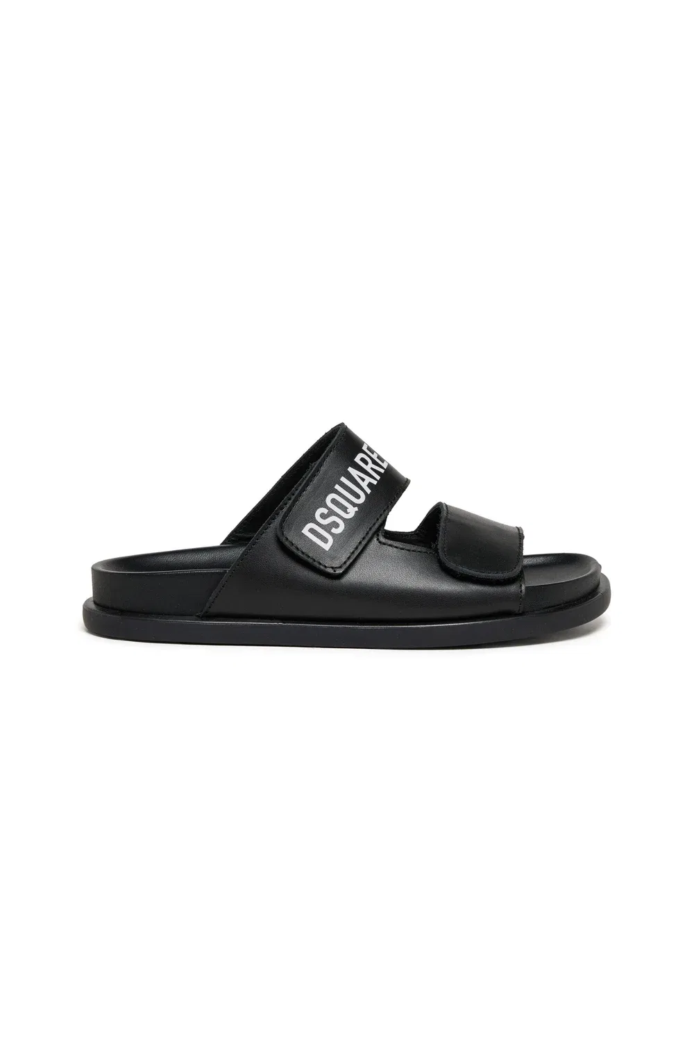 Шлепанцы с логотипом Dsquared2, черный