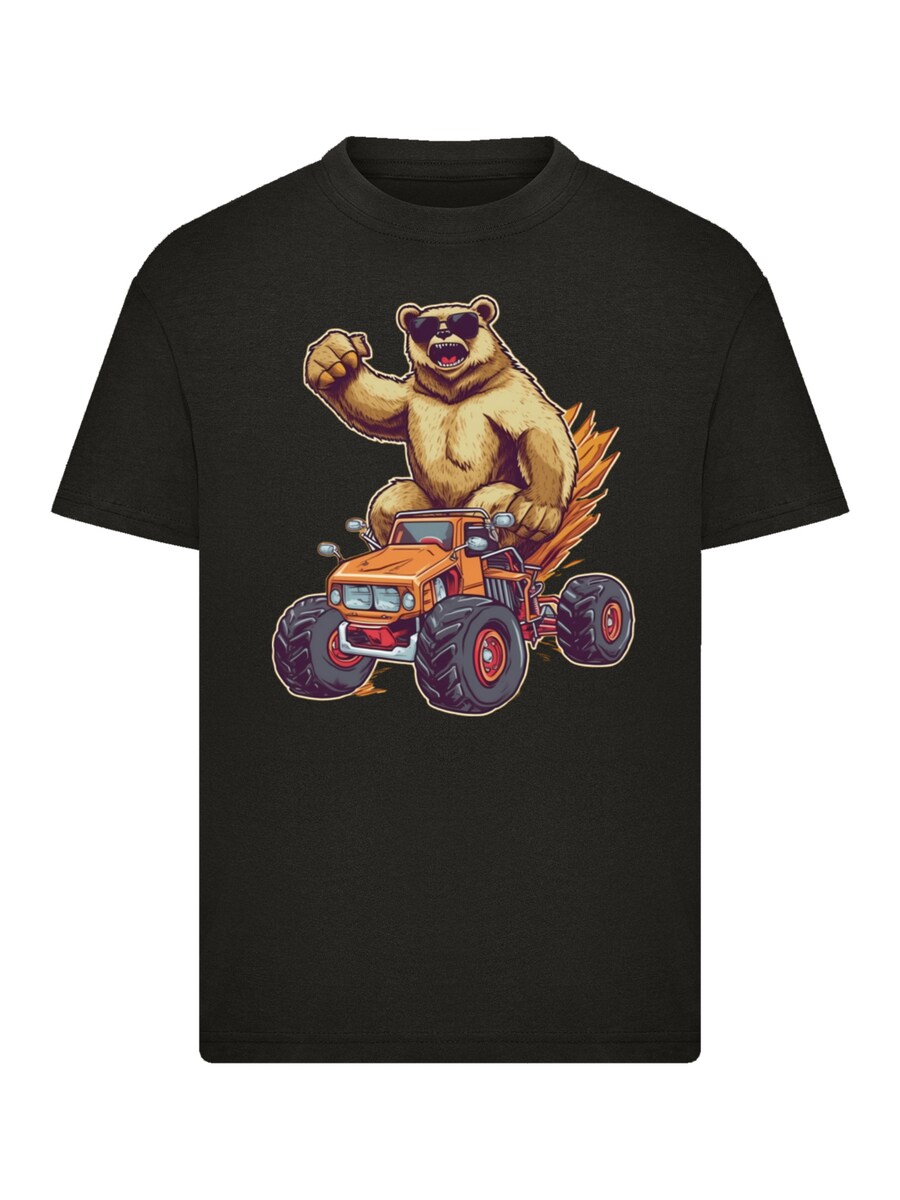 

Рубашка F4NT4STIC Monster Truck Cool Bear, черный