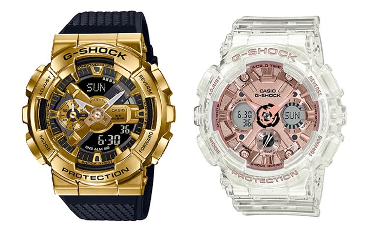 

Унисекс парные настольные часы серии Gold Watch CASIO