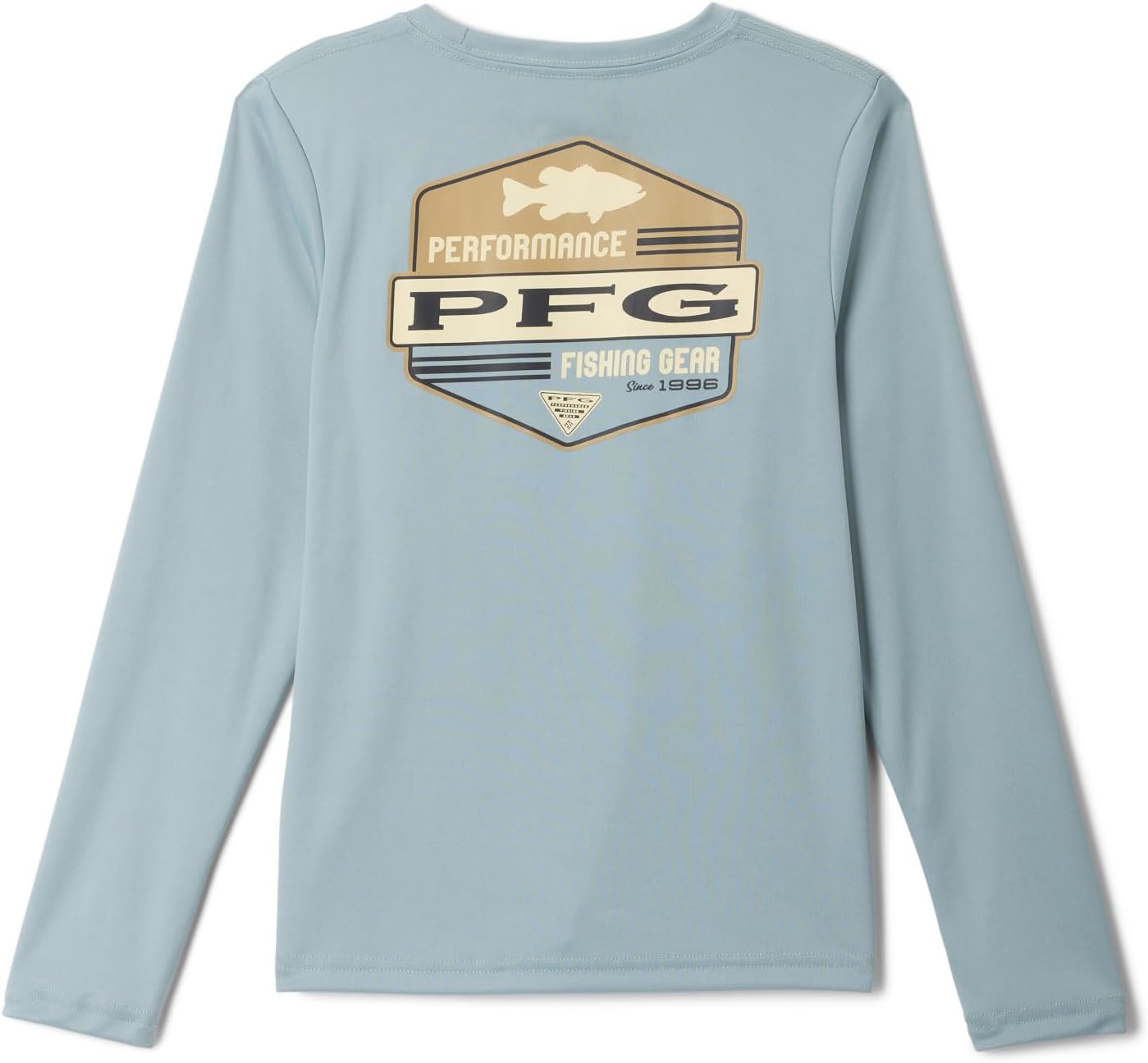 Columbia Boys Terminal Tackle PFG High Side Long Sleeve, Crushed Blue/Pfg High Side Bass — фото 2