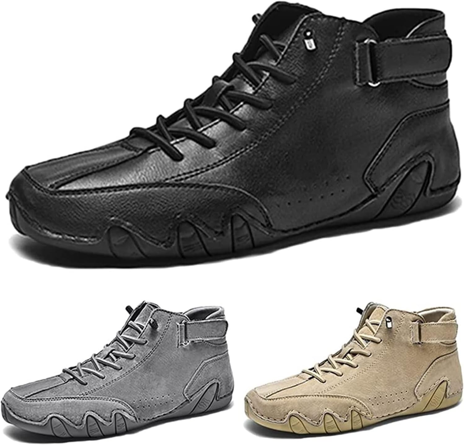 

Мужские ботинки DAGY Chukka, противоскользящие дышащие повседневные кроссовки из замши, высокие ботинки, мужские повседневные кроссовки, черный