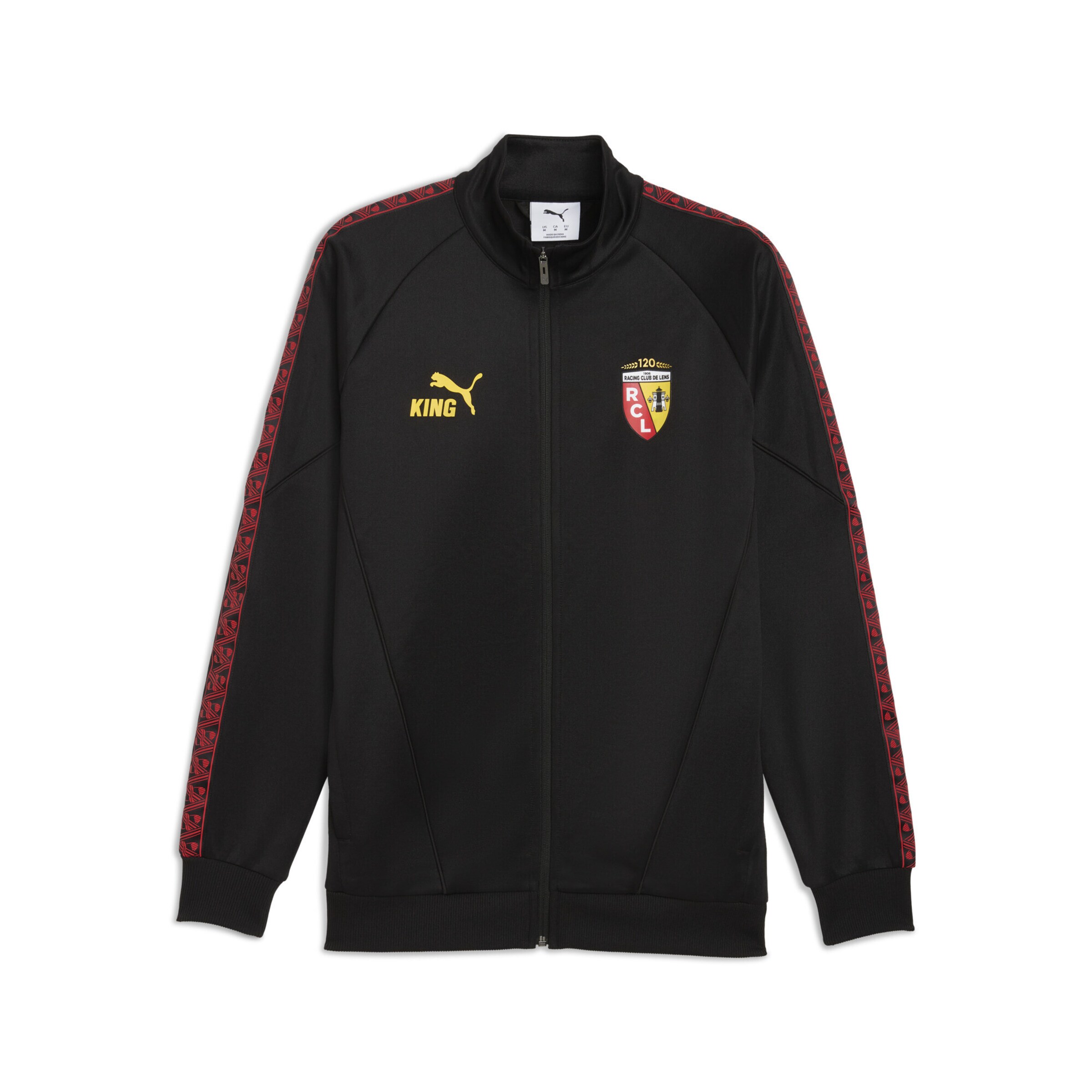 

PUMA Спортивный худи на молнии 'RC Lens KING Anthem' в черном цвете
