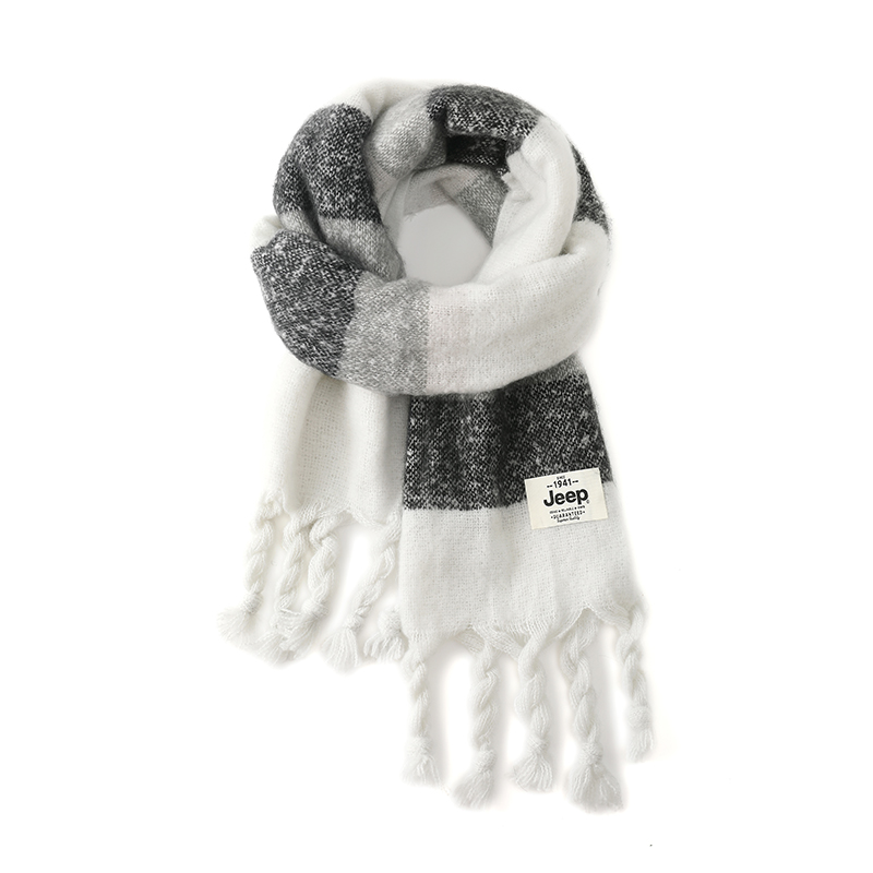 

Jeep Утепленный воротник для осени и зимы унисекс, White Gray Gradient