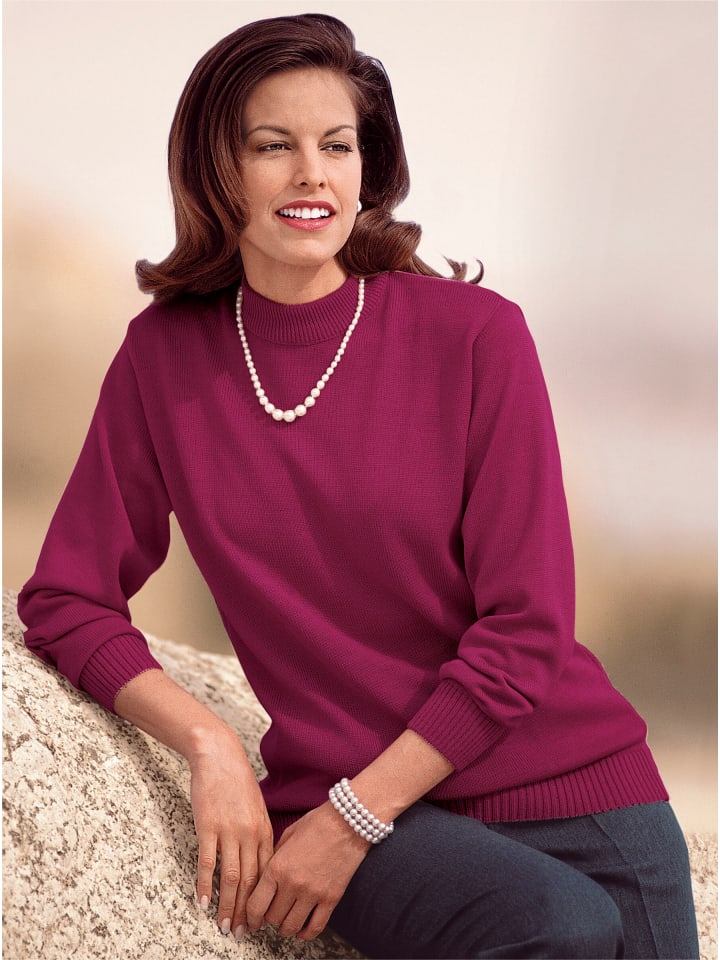 

Свитер с воротником-стойкой бордового цвета WITT WEIDEN