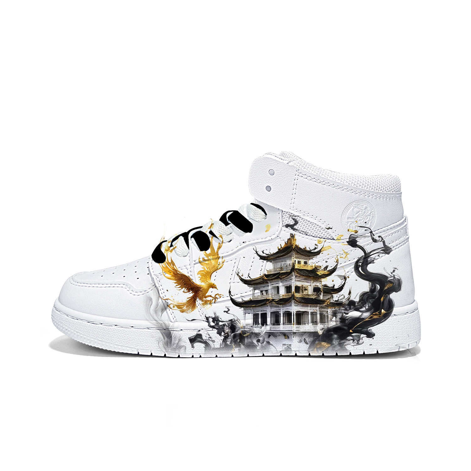 

Высокие кроссовки для скейтбординга Unisex с амортизацией и износостойкостью WARRIOR, x7029d( черный золото )