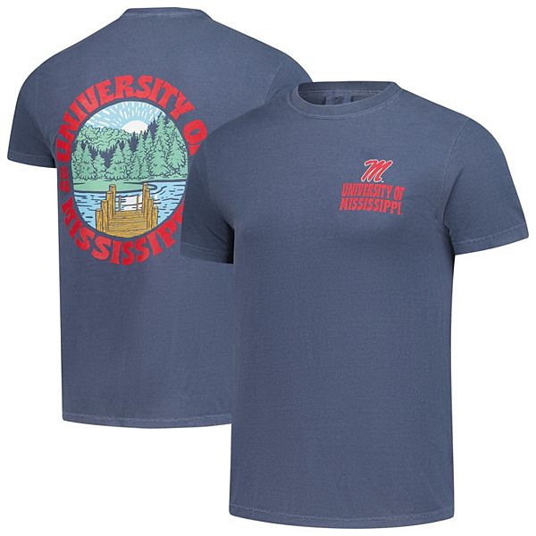 

Мужская футболка comfort colors navy ole miss rebels с утепленной подкладкой Image One