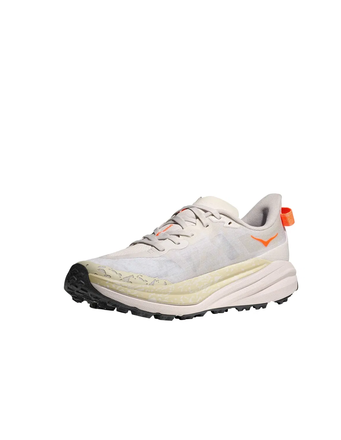 Кроссовки беговые SPEEDGOAT 6 HOKA, белый/неоново-оранжевый
