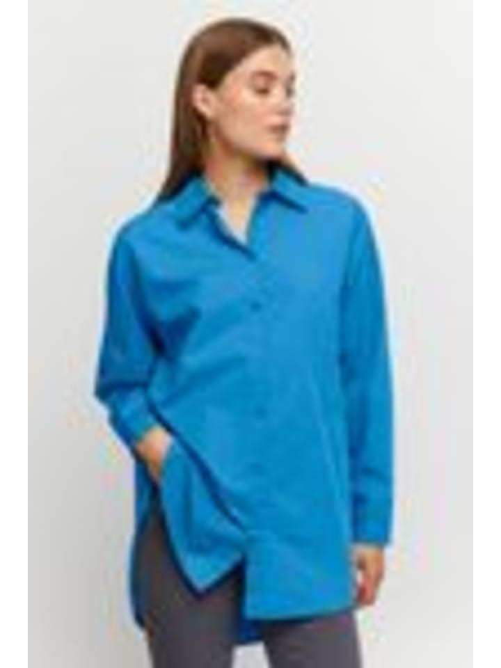 

B. young Рубашка с длинными рукавами BYGAMZE свободного кроя, цвет французский синий