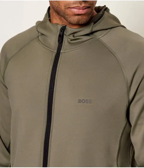 Толстовка Sicon Active regular fit Boss Green, оливково-зеленый — фото 4