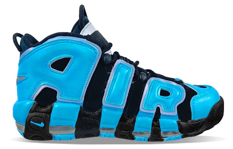 Женские баскетбольные кроссовки Nike Air More Uptempo Vintage, Sky Blue — фото 2