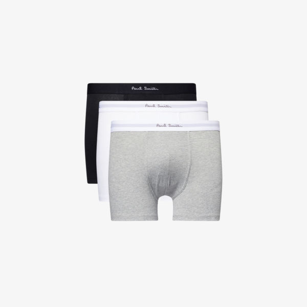 

Трусы-боксеры Paul Smith из хлопкового джерси, 3 шт, мультиколор